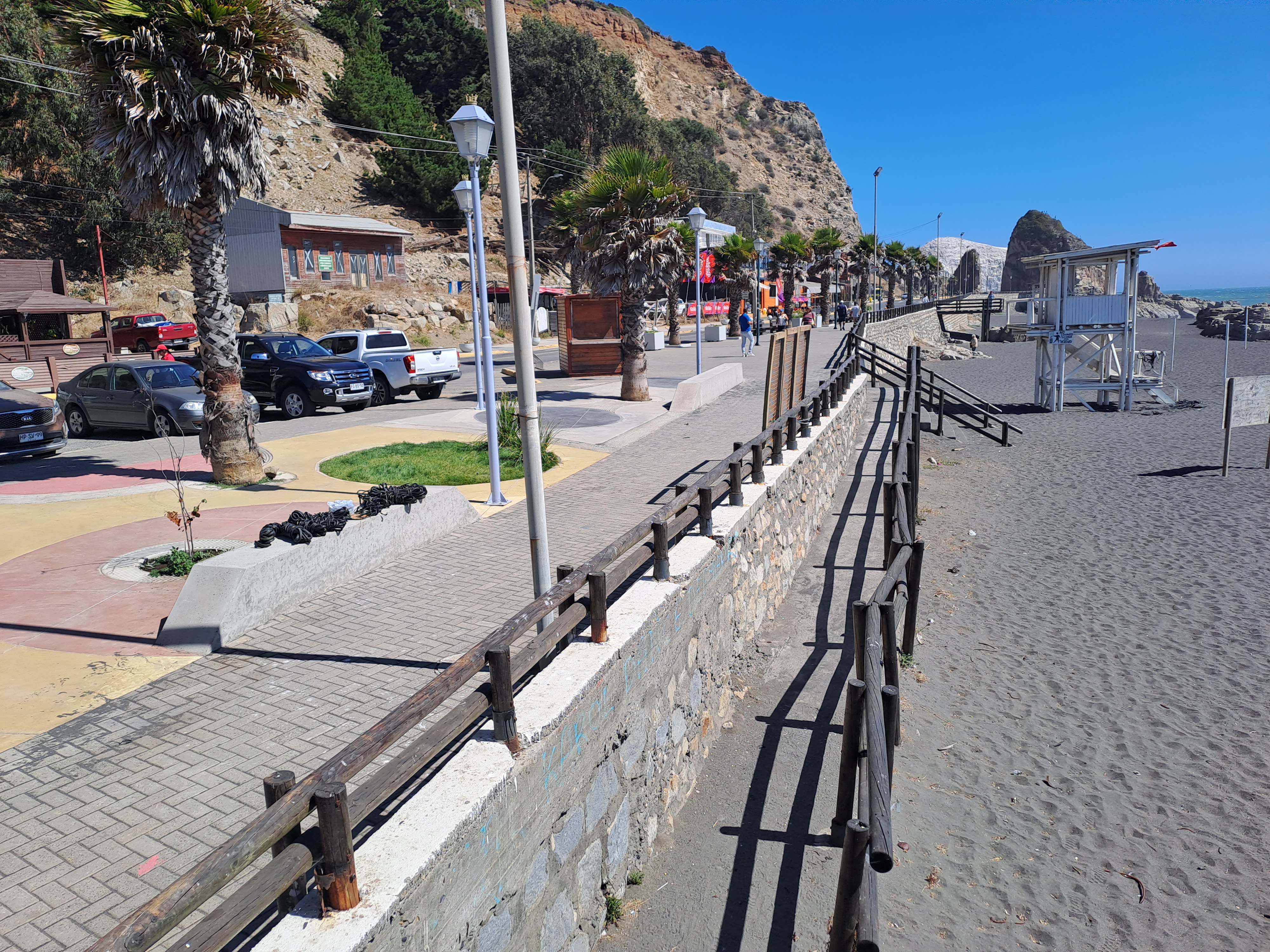 Fotografía de la rampa de acceso a la playa